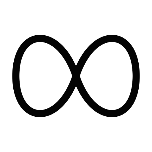 An infinity symbol representing neurodivergent folks.